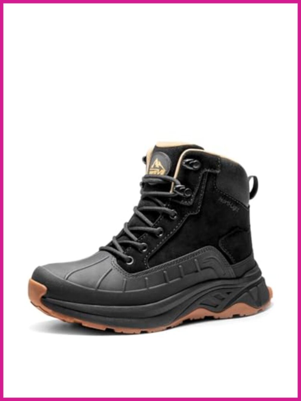 Waterproof Suede Hiking Boots Mid-Top Ankle Outdoor Trail Trekking